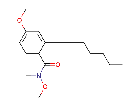 Benzamide, 2-(1-heptynyl)-N,4-dimethoxy-N-methyl-