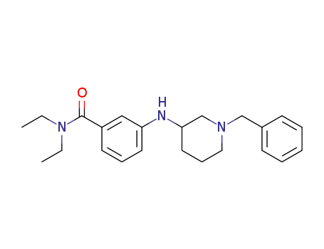 3-[N-(1-benzyl-piperidin-3-yl)-amino]-N,N-diethyl benzamide