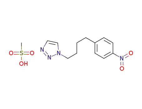 1-[4-(4-nitro-phenyl)-butyl]-1H-[1,2,3]triazole methanesulfonate