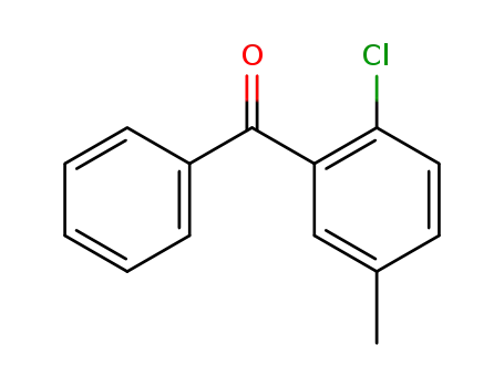 Molecular Structure of 107410-52-6 (2-chloro-5-methyl-benzophenone)