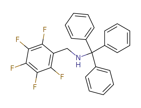 Molecular Structure of 1161882-79-6 (N-trityl-2,3,4,5,6-pentafluorobenzylamine)