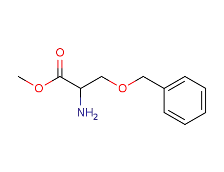 Molecular Structure of 55895-87-9 (2-Amino-3-benzyloxy-propionic acid methyl ester)
