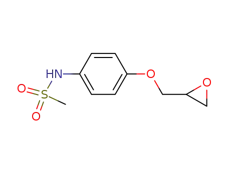 Molecular Structure of 81783-51-9 (Methanesulfonamide, N-[4-(oxiranylmethoxy)phenyl]-)