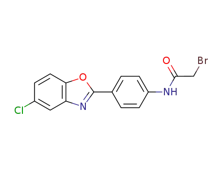 2-bromo-N-[4-(5-chloro-1,3-benzoxazol-2-yl)phenyl]acetamide