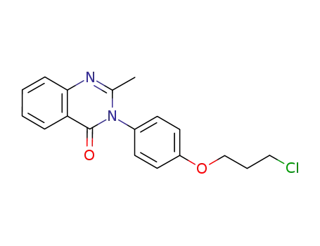 3-{4-[(3-chloropropyl)oxy]phenyl}-2-methyl-4-(3H)-quinazolinone