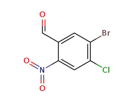 Molecular Structure of 202808-22-8 (5-BroMo-4-chloro-2-nitro-benzaldehyde)