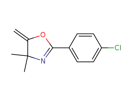 Molecular Structure of 247196-65-2 (2-(4-chloro-phenyl)-4,4-dimethyl-5-methylene-4,5-dihydrooxazole)
