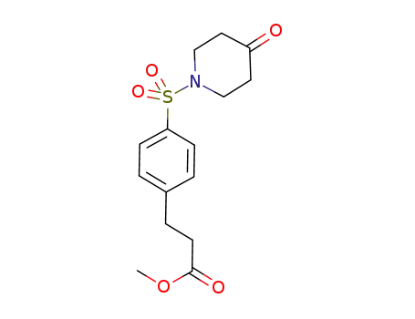 3-[4-(4-oxo-piperidine-1-sulfonyl)-phenyl]-propionic acid methyl ester