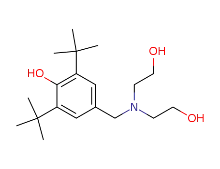 Molecular Structure of 799-25-7 (Phenol, 4-[[bis(2-hydroxyethyl)amino]methyl]-2,6-bis(1,1-dimethylethyl)-)