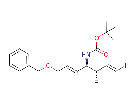 tert-butyl {(1S,2E)-4-(benzyloxy)-1-[(1S,2E)-3-iodo-1-methylprop-2-en-1-yl]-2-methylbut-2-en-1-yl}carbamate