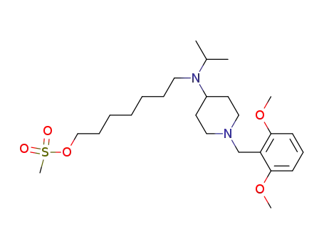 1-Heptanol,7-[[1-[(2,6-dimethoxyphenyl)methyl]-4-piperidinyl](1-methylethyl)amino]-,methanesulfonate (ester)