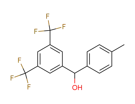 Molecular Structure of 87901-73-3 (Benzenemethanol, a-(4-methylphenyl)-3,5-bis(trifluoromethyl)-)