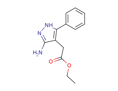 1H-Pyrazole-4-acetic acid, 3-amino-5-phenyl-, ethyl ester