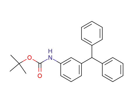 Molecular Structure of 1012863-31-8 (N-(tert-butoxycarbonyl)-3-(diphenylmethyl)aniline)