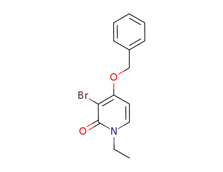 2(1H)-Pyridinone, 3-bromo-1-ethyl-4-(phenylmethoxy)-