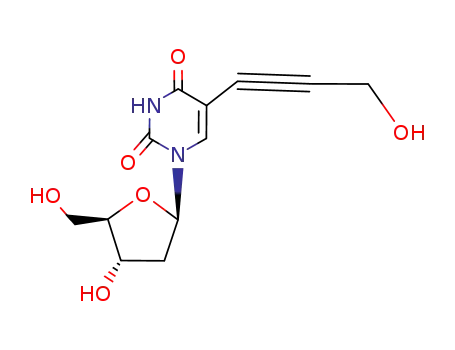 Molecular Structure of 77875-99-1 (Uridine, 2'-deoxy-5-(3-hydroxy-1-propynyl)-)