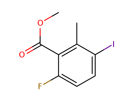 Methyl-6-fluoro-3-iodo-2-methylbenzolate