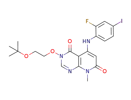 3-(2-tert-butoxyethoxy)-5-(2-fluoro-4-iodophenylamino)-8-methylpyrido[2,3-d]pyrimidine-4,7(3H,8H)-dione