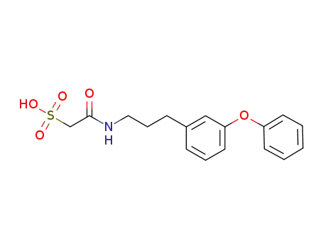 Molecular Structure of 1160847-68-6 (N-[3-(3-phenoxyphenyl)propyl](sulfo)acetamide)