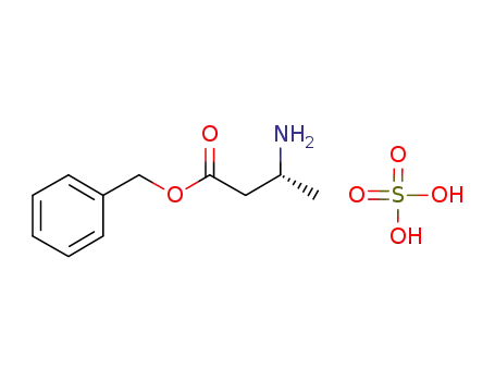 Butanoic acid, 3-amino-, phenylmethyl ester, (3R)-, sulfate (1:1)