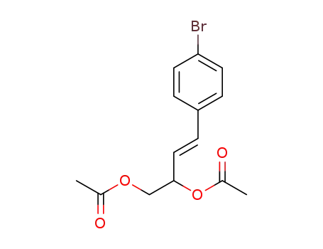 (E)-4-(4-bromophenyl)but-3-ene-1,2-diyl diacetate