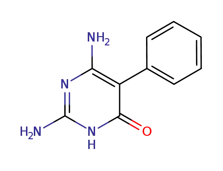 Molecular Structure of 3415-83-6 (4(1H)-Pyrimidinone, 2,6-diamino-5-phenyl-)