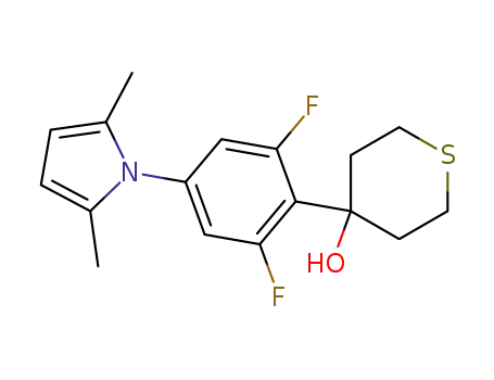 2H-Thiopyran-4-ol,
4-[4-(2,5-dimethyl-1H-pyrrol-1-yl)-2,6-difluorophenyl]tetrahydro-