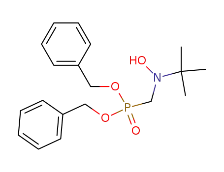 Molecular Structure of 140173-68-8 (Phosphonic acid, [[(1,1-dimethylethyl)hydroxyamino]methyl]-,
bis(phenylmethyl) ester)