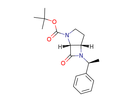 (1R,5S)-tert-butyl 7-oxo-6-((S)-1-phenylethyl)-2,6-diaza-bicyclo[3.2.0]heptane-2-carboxylate(1133325-57-1)