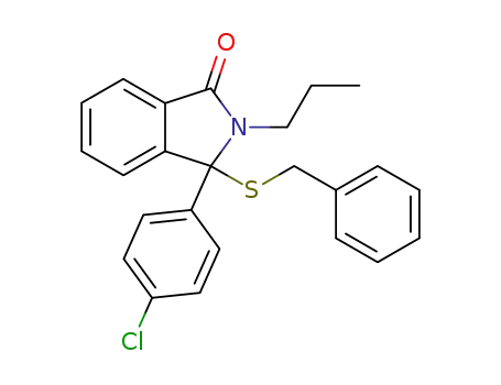 1H-Isoindol-1-one,
3-(4-chlorophenyl)-2,3-dihydro-3-[(phenylmethyl)thio]-2-propyl-