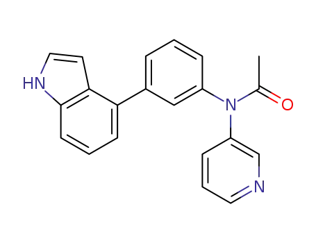 Acetamide, N-[3-(1H-indol-4-yl)phenyl]-N-3-pyridinyl-