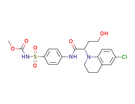 (S)-methyl 4-(2-(6-chloro-3,4-dihydroquinolin-1(2H)-yl)-4-hydroxybutanamido)phenylsulfonylcarbamate