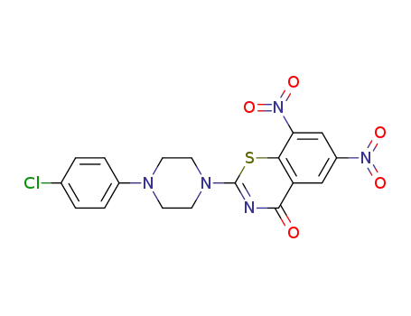 2-[4-(4-Chlorophenyl)piperazin-1-yl]-6,8-dinitro-4H-1,3-benzothiazin-4-one