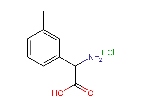 Molecular Structure of 1072449-62-7 (2-AMino-2-(3-Methylphenyl)acetic Acid Hydrochloride)