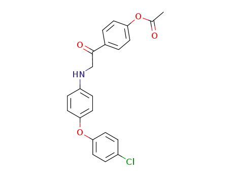 Molecular Structure of 1067425-94-8 (acetic acid 4-{2-[4-(4-chloro-phenoxy)-phenylamino]-acetyl}-phenyl ester)
