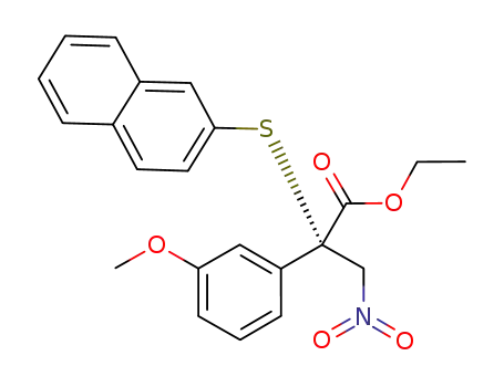 ethyl (S)-2-(3-methoxyphenyl)-2-(naphthalen-2-ylthio)-3-nitropropanoate