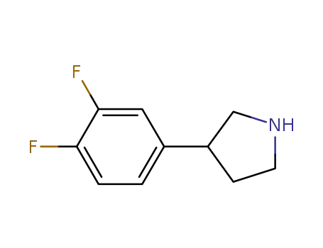 Molecular Structure of 848822-98-0 (Pyrrolidine, 3-(3,4-difluorophenyl)-)
