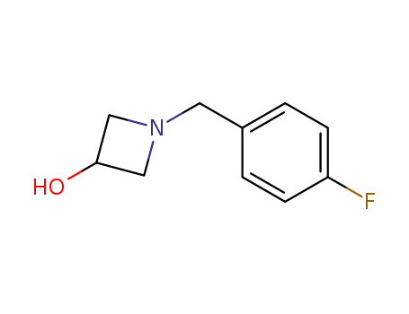 Molecular Structure of 111043-49-3 (3-Azetidinol, 1-[(4-fluorophenyl)methyl]-)