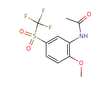 Acetamide, N-[2-methoxy-5-[(trifluoromethyl)sulfonyl]phenyl]-