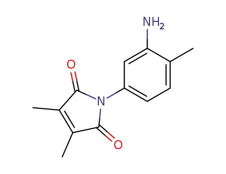 Molecular Structure of 69132-35-0 (N-(3'-Amino-4'-methylphenyl)-2,3-dimethyl-maleimide)