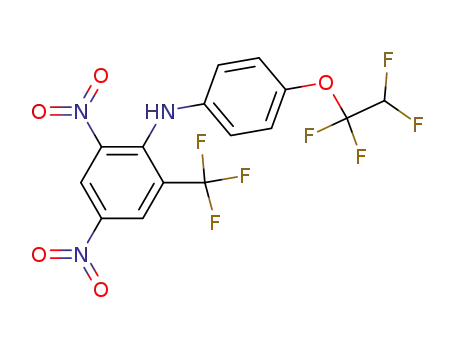 2,4-Dinitro-N-(4-(1,1,2,2-tetrafluoroethoxy)phenyl)-6-(trifluoromethyl )benzenamine