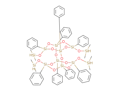 Molecular Structure of 674298-98-7 (tetrakis(dimethylsiloxy)octaphenylsilsesquioxane)