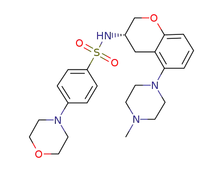 (S)-N-[5-(4-Methylpiperazin-1-yl)-3,4-dihydro-2H-1-benzopyran-3-yl]-4-morpholinobenzenesulfonamide