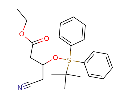 Butanoic acid, 4-cyano-3-[[(1,1-dimethylethyl)diphenylsilyl]oxy]-, ethyl
ester