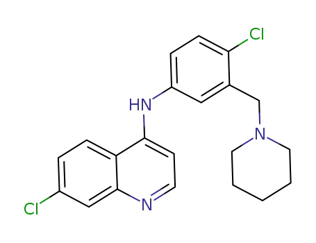 7-chloro-N-(4-chloro-3-((piperidin-1-yl)methyl)phenyl)quinolin-4-amine