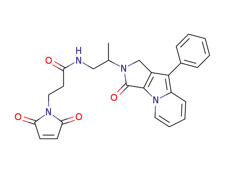 3-(2,5-dioxo-2H-pyrrol-1(5H)-yl)-N-(2-(3-oxo-9-phenyl-1H-pyrrolo[3,4-β]indolizin-2(3H)-yl)propyl)propanamide