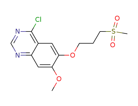 4-chloro-7-methoxy-6-(3-(methylsulfonyl)propoxy)quinazoline