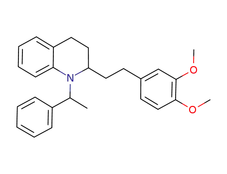 Molecular Structure of 1087319-45-6 (2-[2-(3,4-dimethoxyphenyl)ethyl]-1-(1-phenylethyl)-1,2,3,4-tetrahydroquinoline)