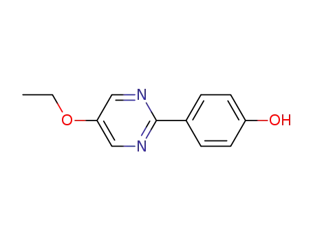 Molecular Structure of 121554-73-2 (Phenol, 4-(5-ethoxy-2-pyrimidinyl)- (9CI))