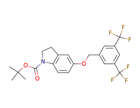 5-[3,5-Bis-(trifluoromethyl)benzyloxy]-1-tert-butoxycarbonylindoline